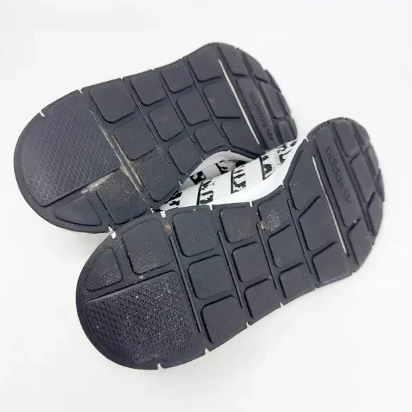 Adidas Women's Swift Run Black & White Leopard Print Sneakers 8.5 - Picture 5 of 7